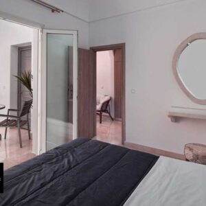 Superior room with a double bed and a balcony. Able to accomodate up to three guests upon request. Ideal for couples. This room comes with daily breakfast included to the price. Entrance view